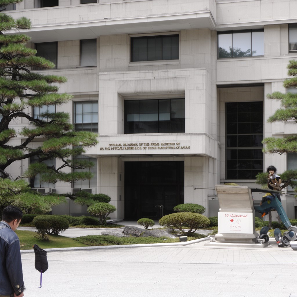 AI-generated illustration of Official Residence of the Prime Minister of Japan