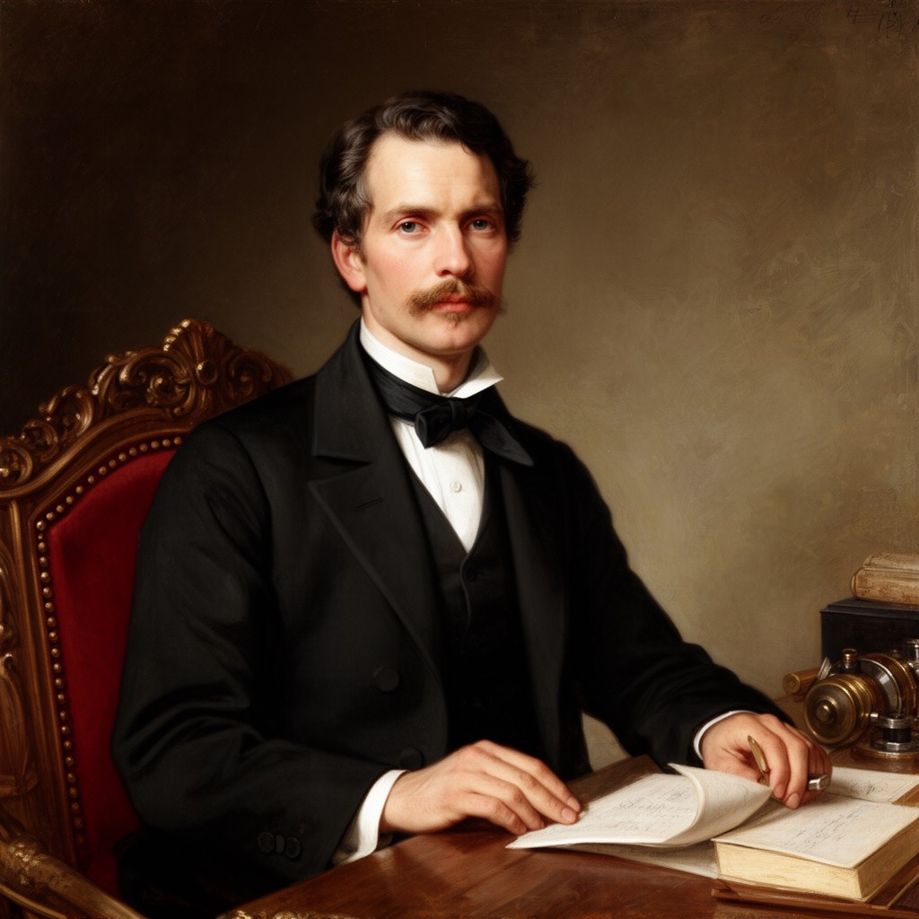AI-generated illustration of Franz Ernst Neumann