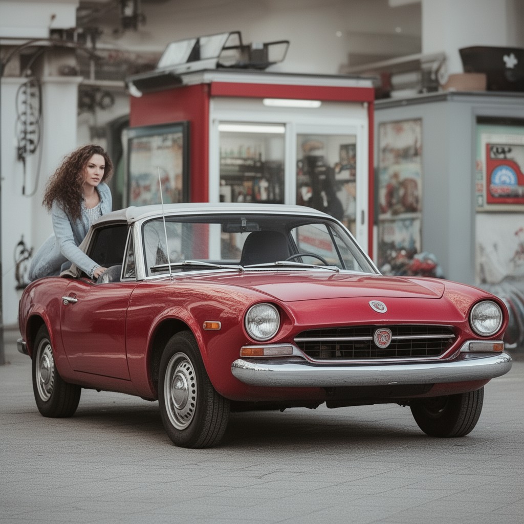 AI-generated illustration of Fiat 124