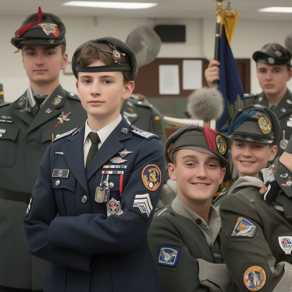 AI-generated illustration of Cadet Warrant Officer