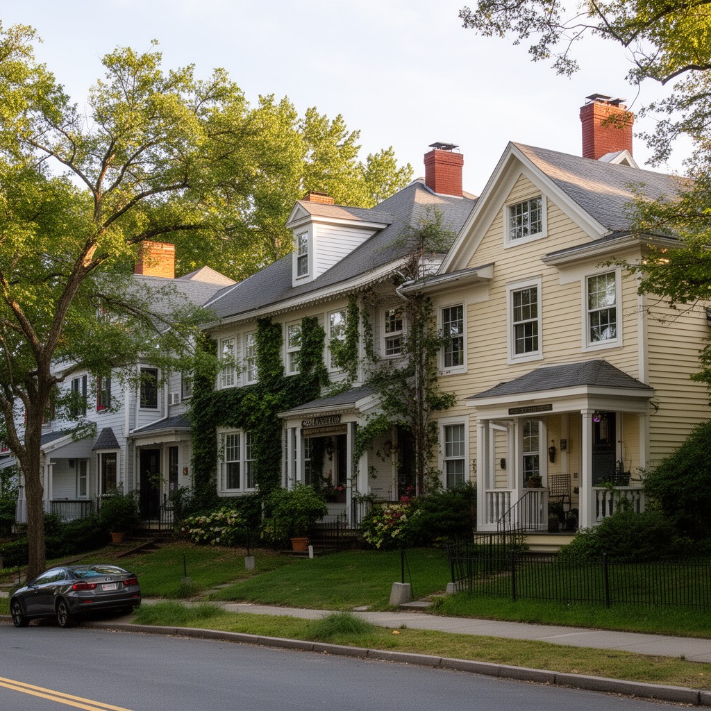 AI-generated illustration of Arlington Heights Historic District