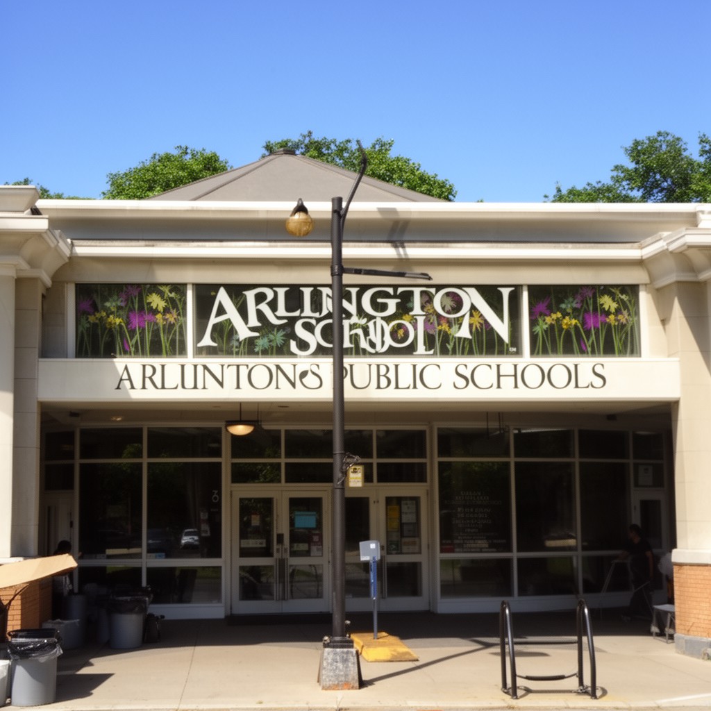 AI-generated illustration of Arlington Public Schools