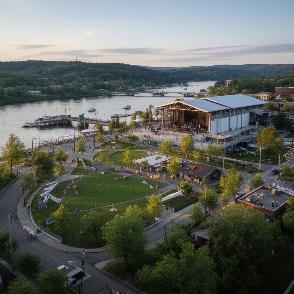 AI-generated illustration of Bangor Waterfront