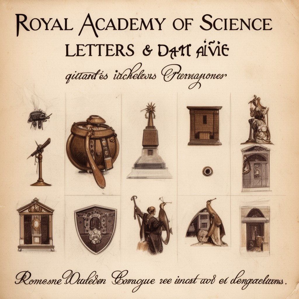 AI-generated illustration of Royal Academy of Science, Letters and Fine Arts of Belgium
