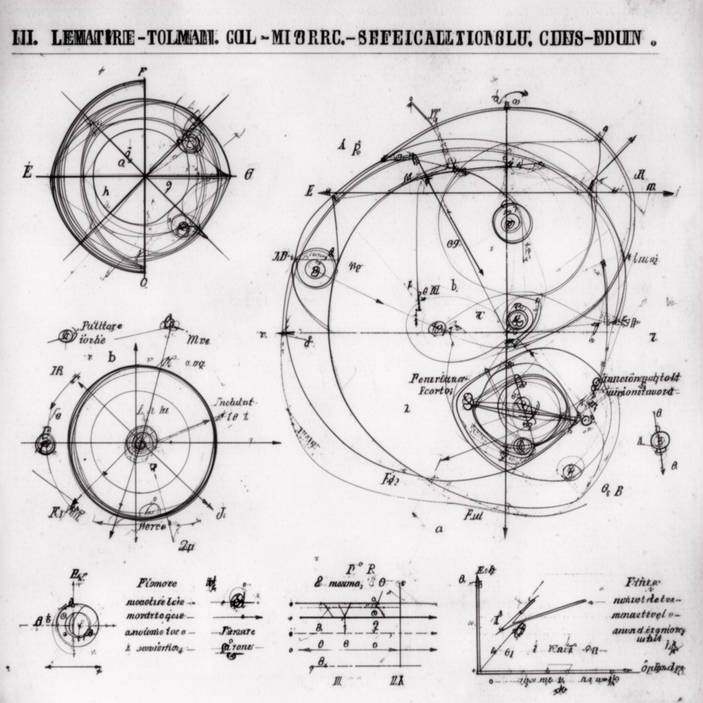 AI-generated illustration of Lemaître–Tolman metric