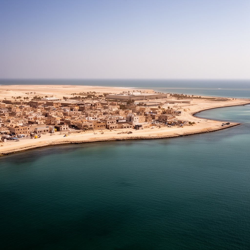 AI-generated illustration of Muharraq Island