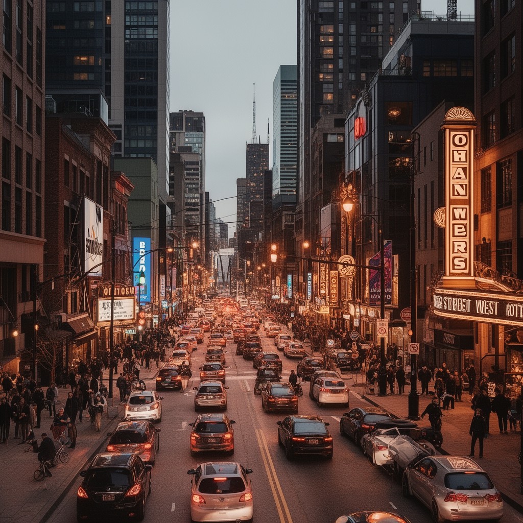 AI-generated illustration of King Street West