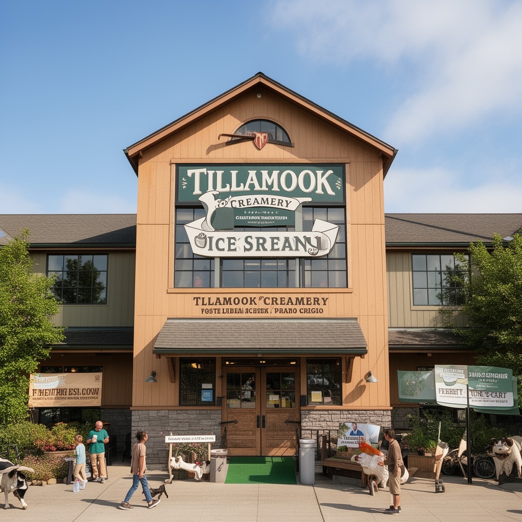 AI-generated illustration of Tillamook Creamery