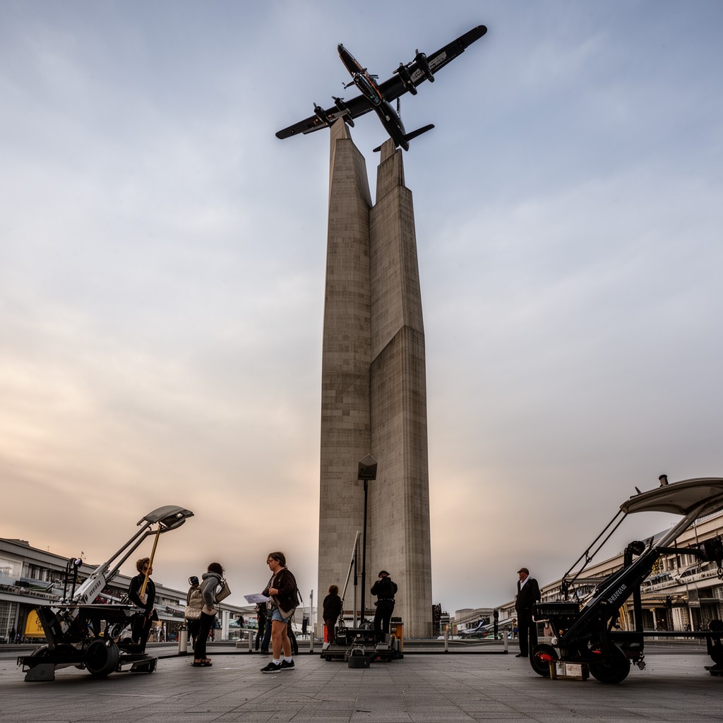 AI-generated illustration of Luftbrückendenkmal (Berlin Airlift Memorial)