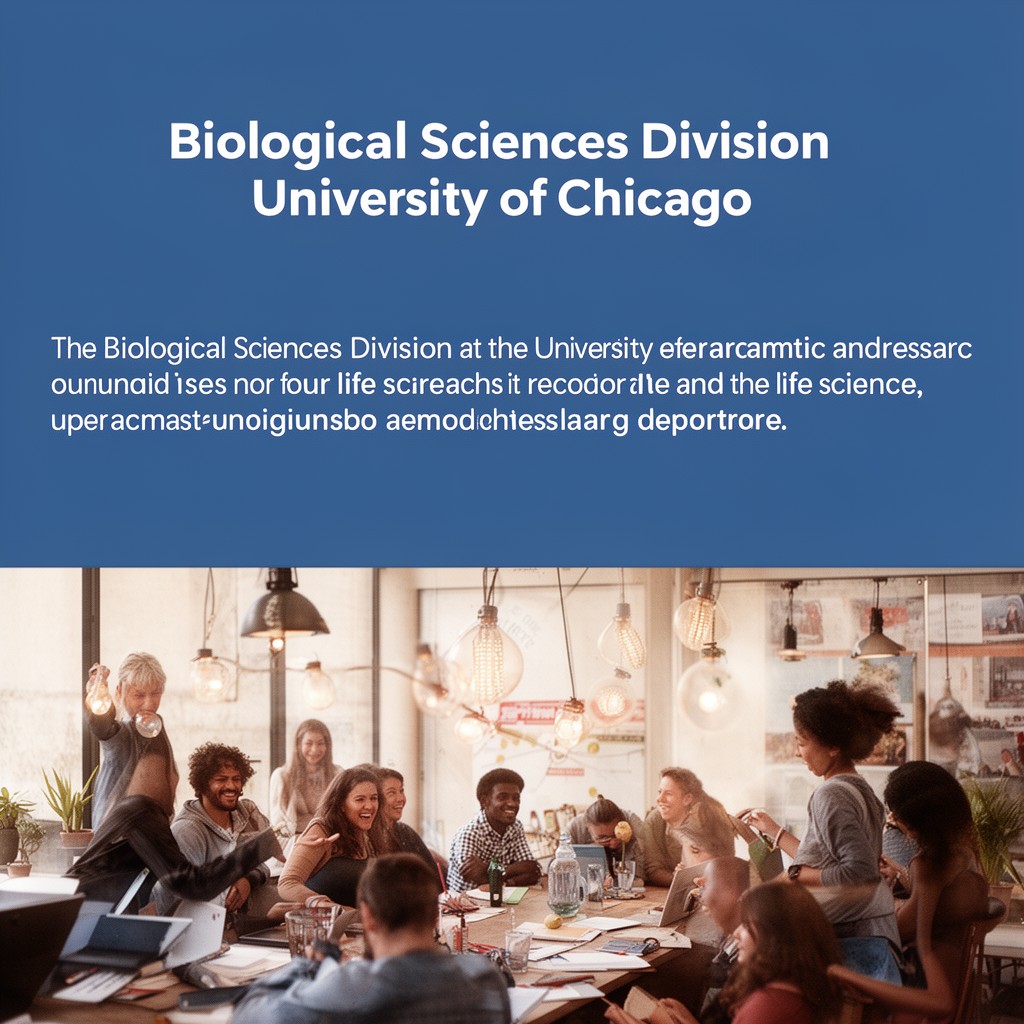 AI-generated illustration of Biological Sciences Division, University of Chicago