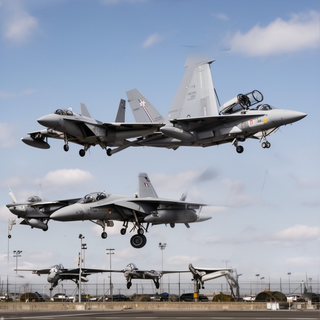 AI-generated illustration of air force support command
