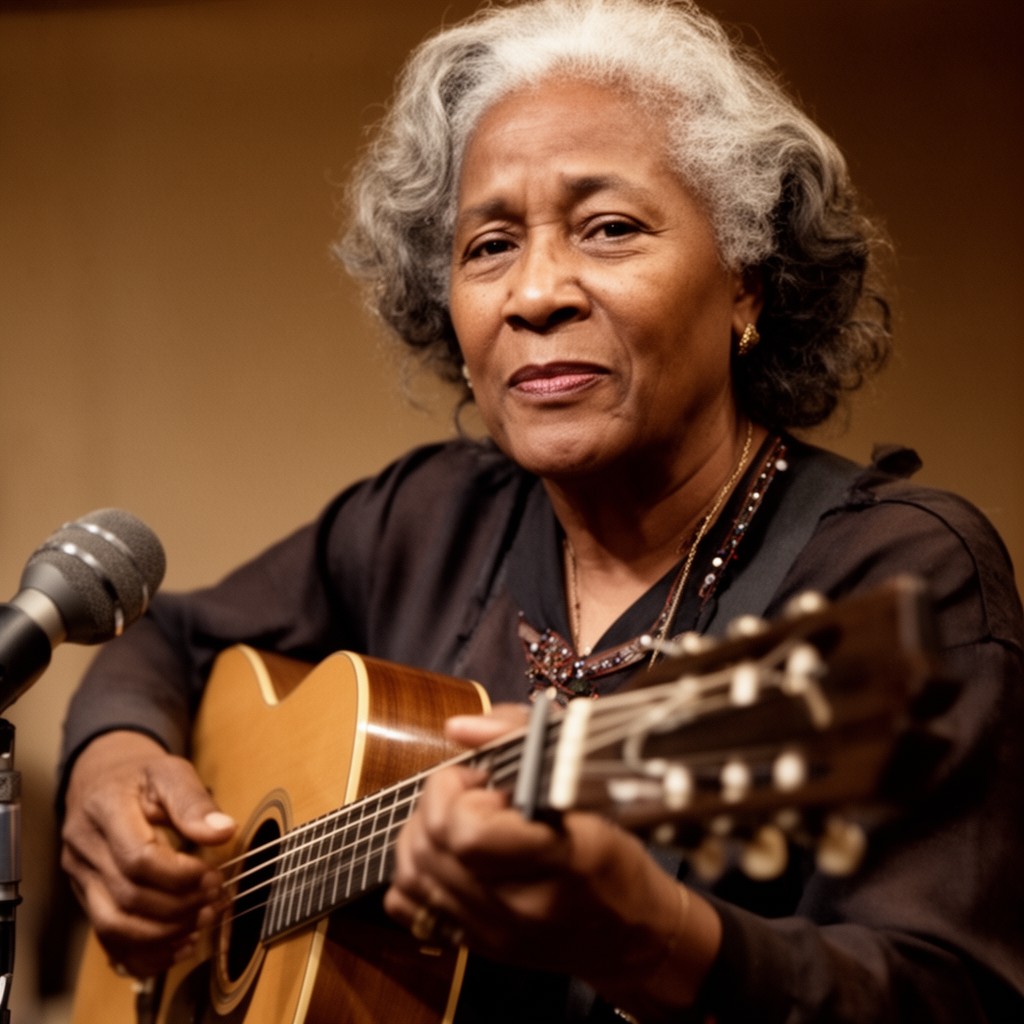 AI-generated illustration of Odetta