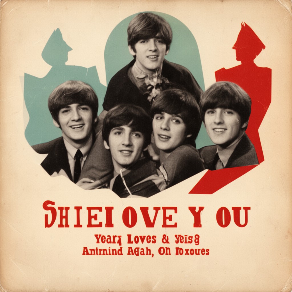 AI-generated illustration of She Loves You