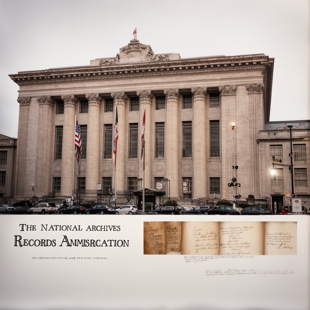 AI-generated illustration of National Archives and Records Administration