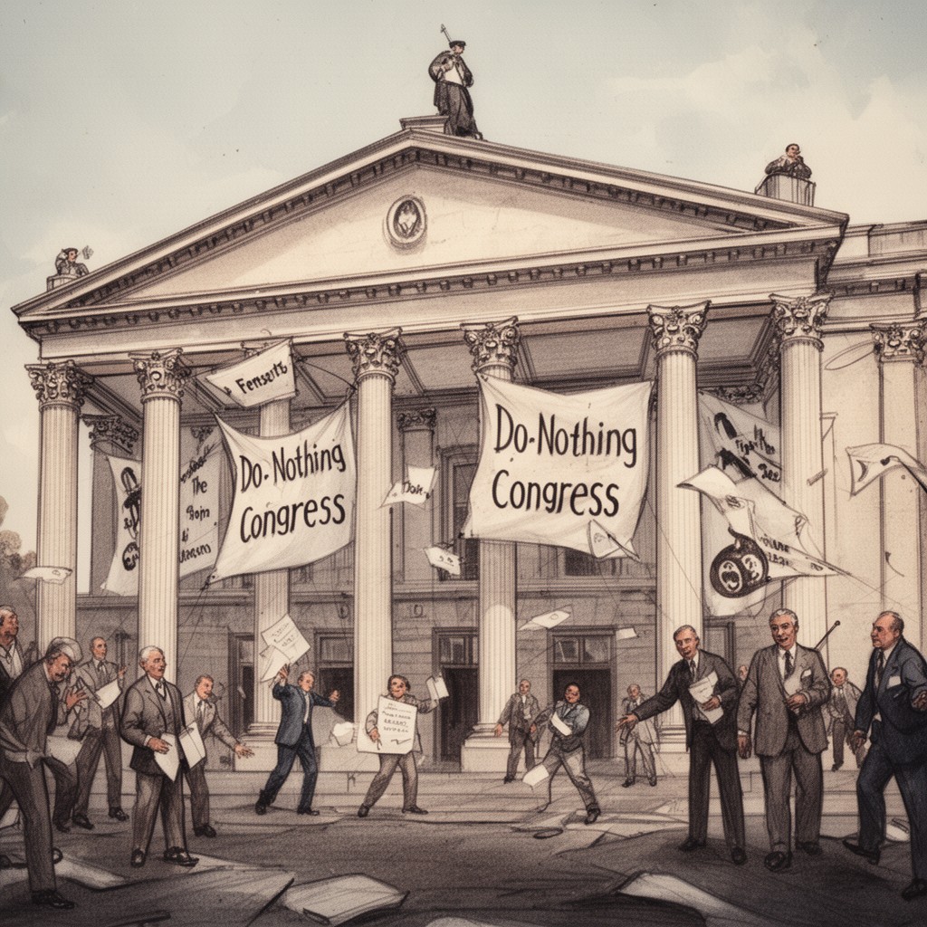 AI-generated illustration of Do-Nothing Congress