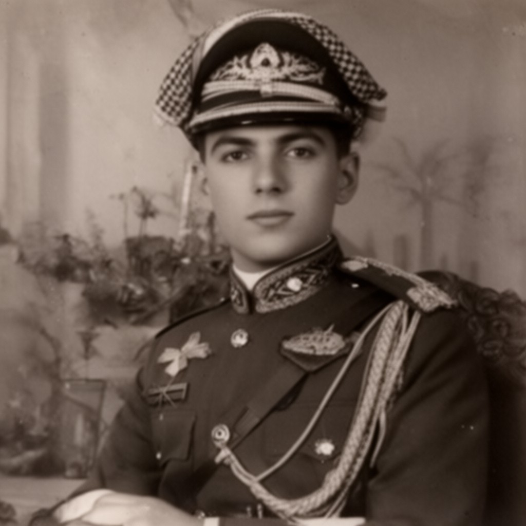 AI-generated illustration of Faisal II of Iraq