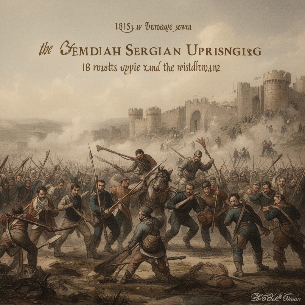 AI-generated illustration of Second Serbian Uprising