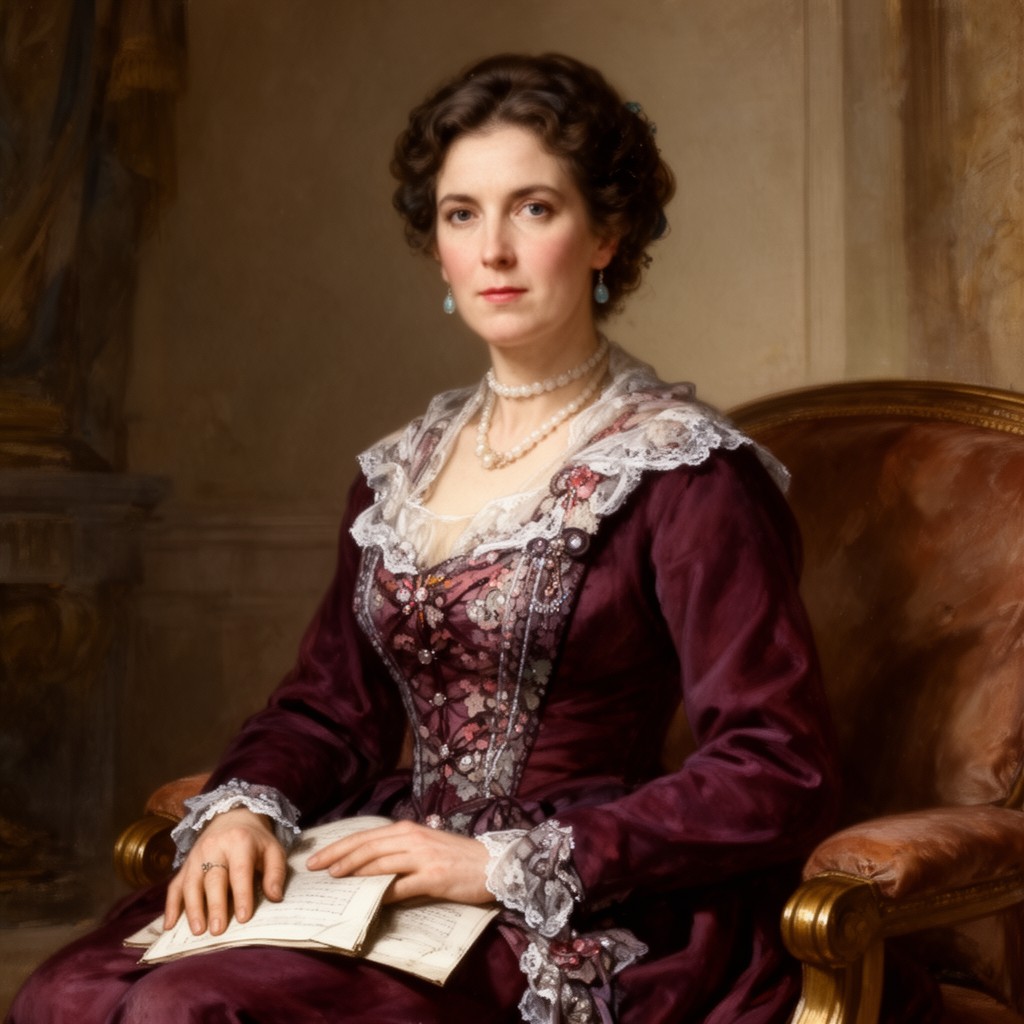 AI-generated illustration of Madame Max Goesler