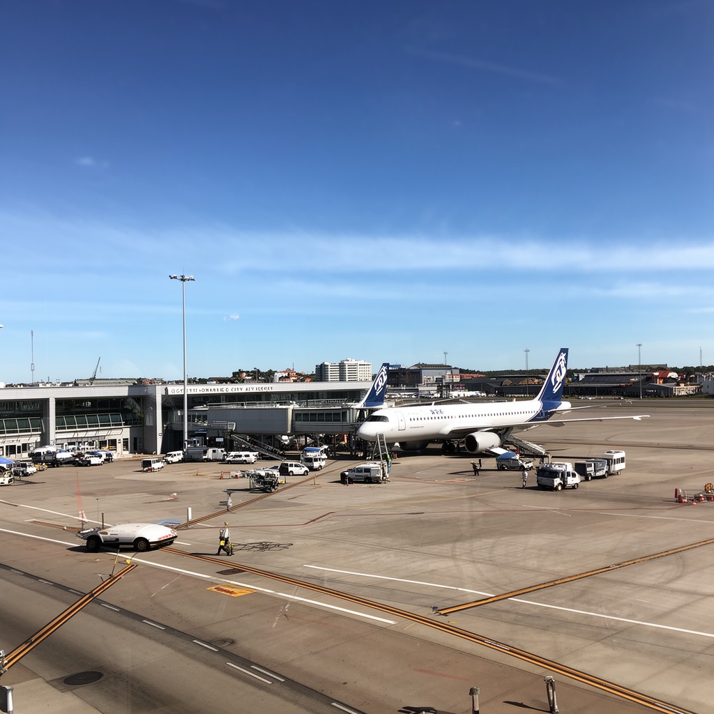AI-generated illustration of Gothenburg City Airport