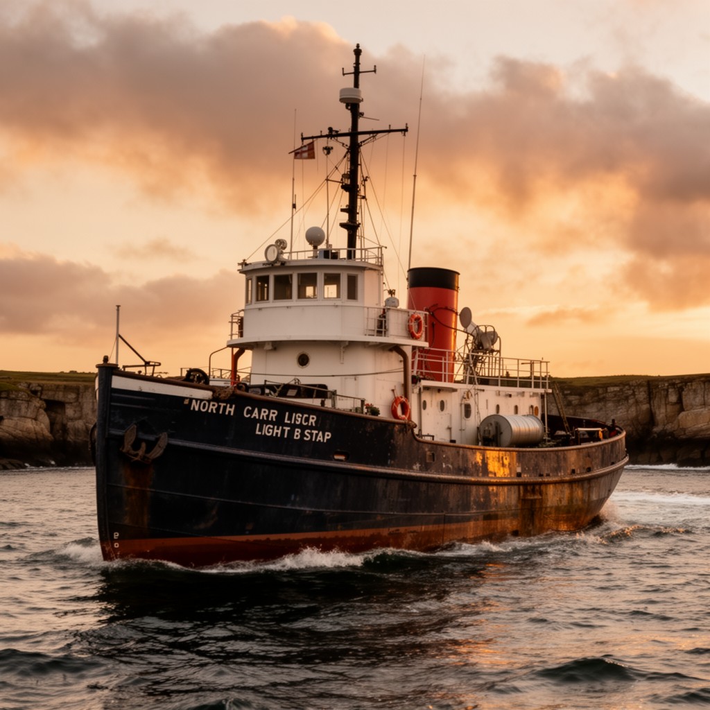 AI-generated illustration of North Carr Lightship