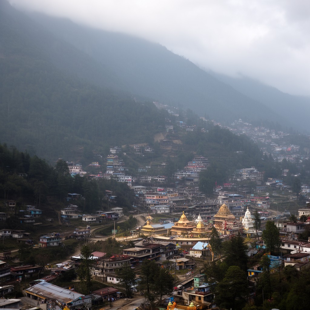 AI-generated illustration of Mandi district