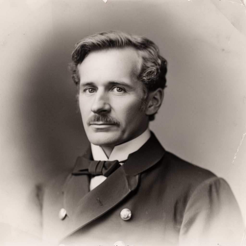 AI-generated illustration of Henry Barnard