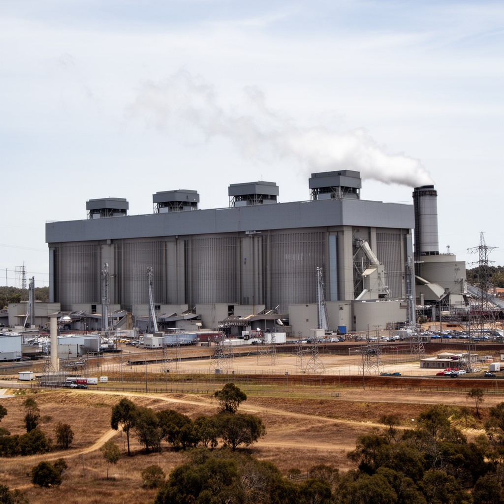 AI-generated illustration of Bayswater Power Station
