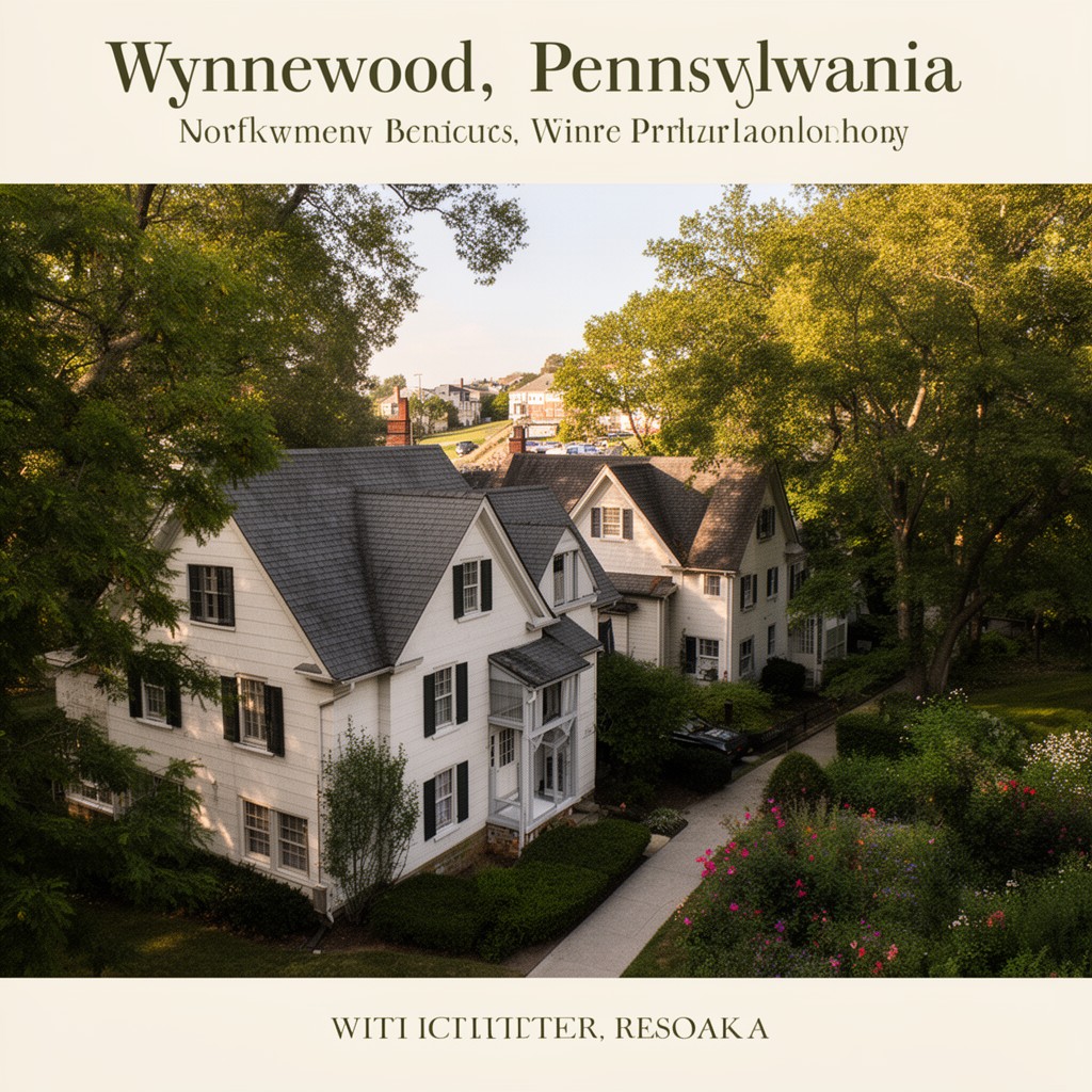 AI-generated illustration of Wynnewood, Pennsylvania, United States