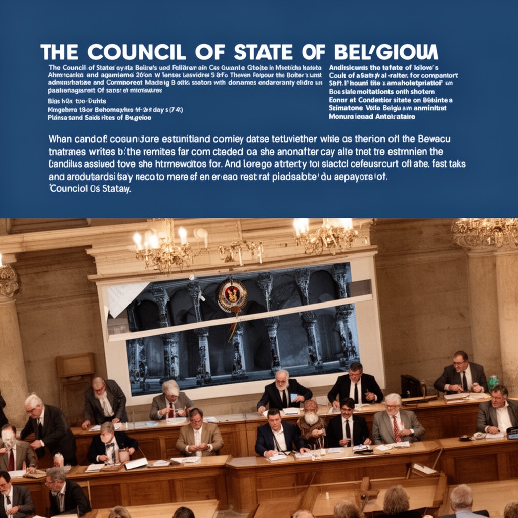AI-generated illustration of Council of State of Belgium