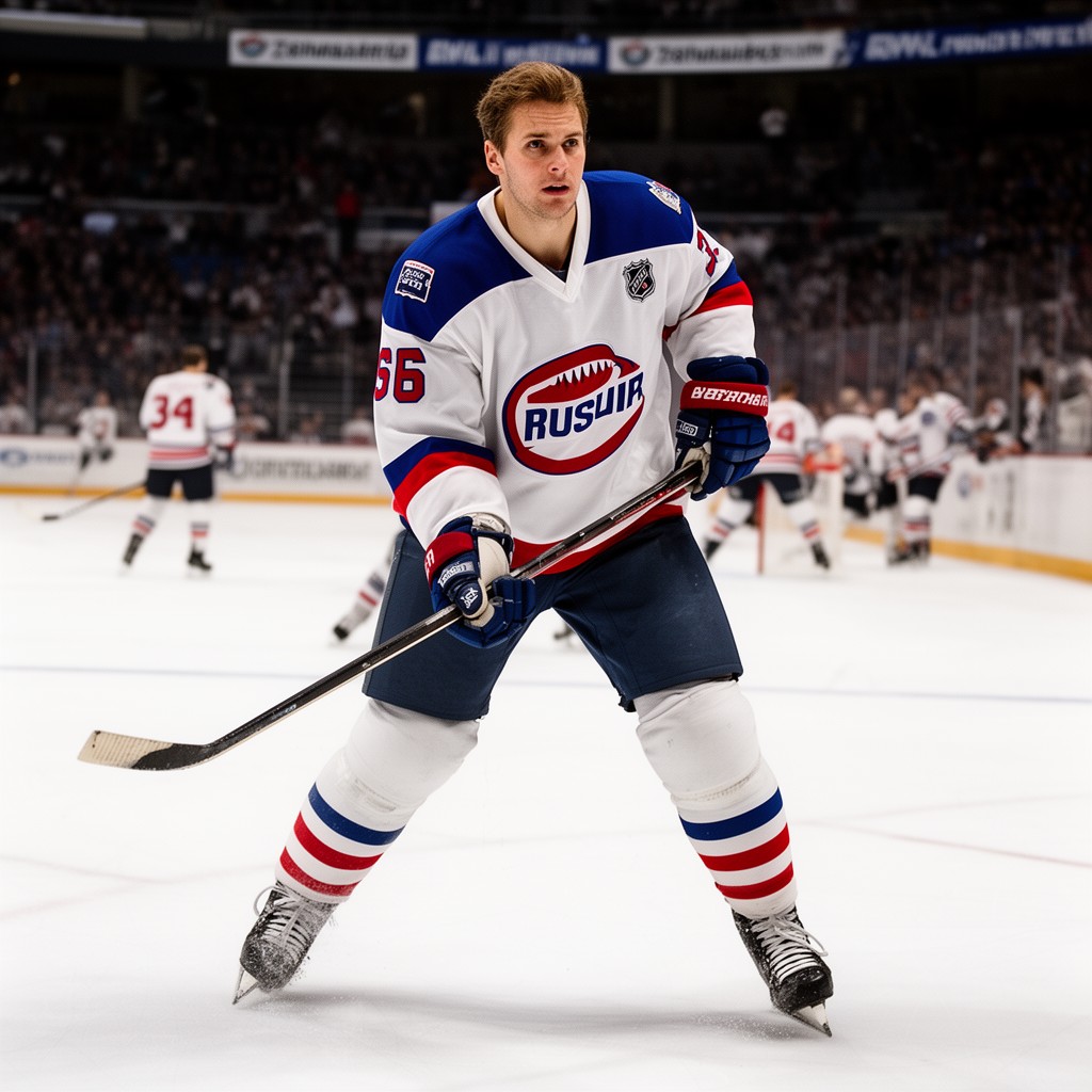 AI-generated illustration of Alexander Mogilny