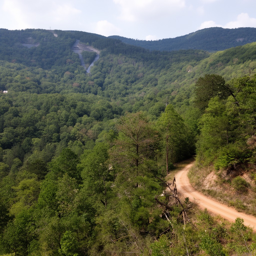 AI-generated illustration of Ruffner Mountain