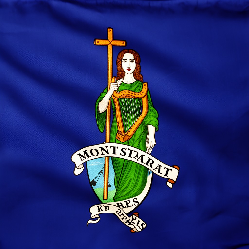 AI-generated illustration of Flag of Montserrat
