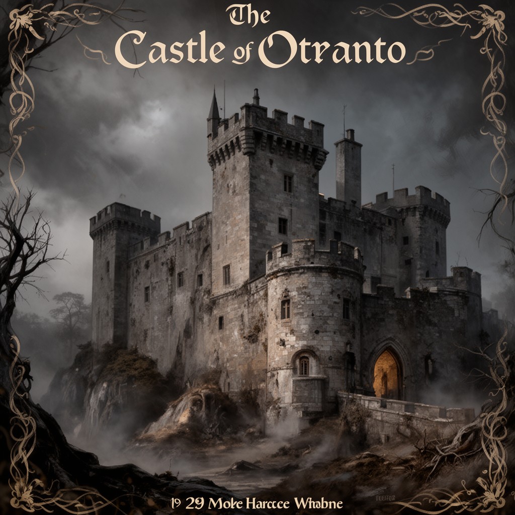 AI-generated illustration of The Castle of Otranto