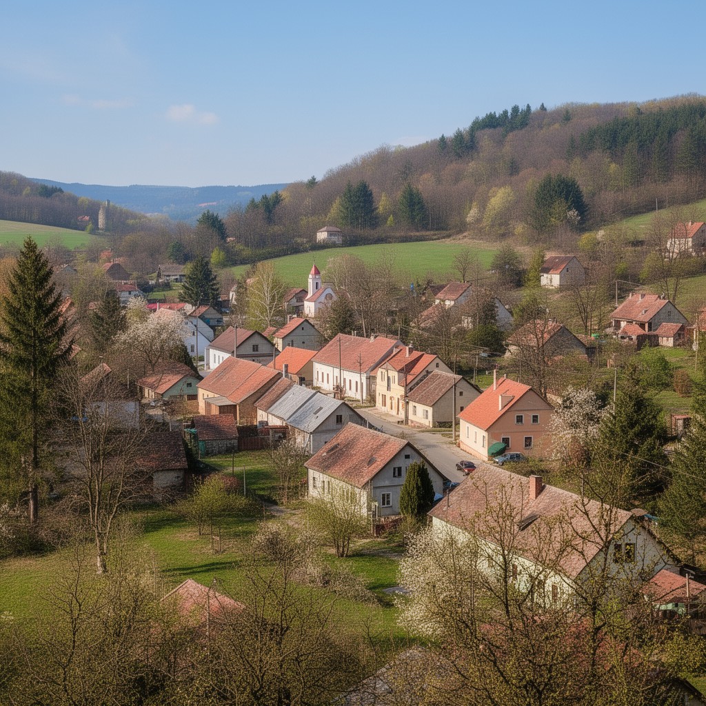 AI-generated illustration of Kožlany