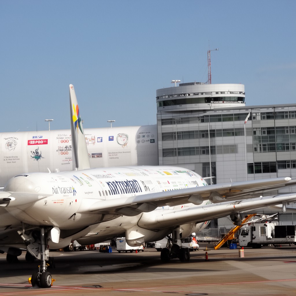 AI-generated illustration of Air Transat