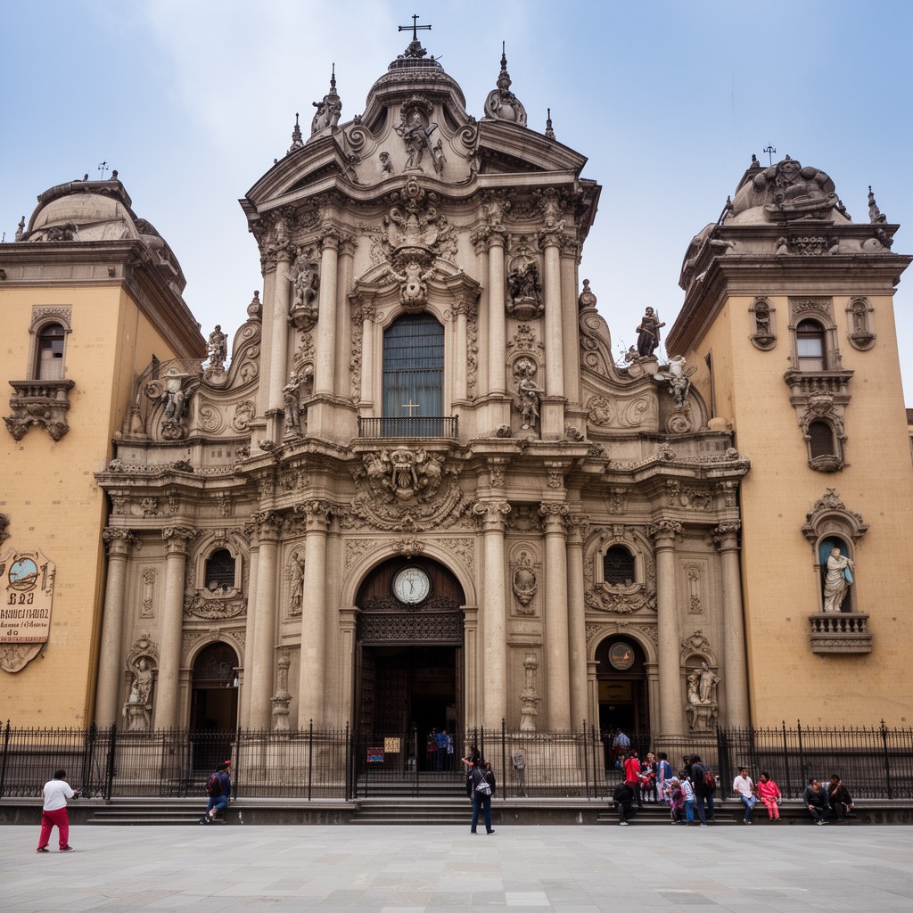 AI-generated illustration of Church of San Agustín