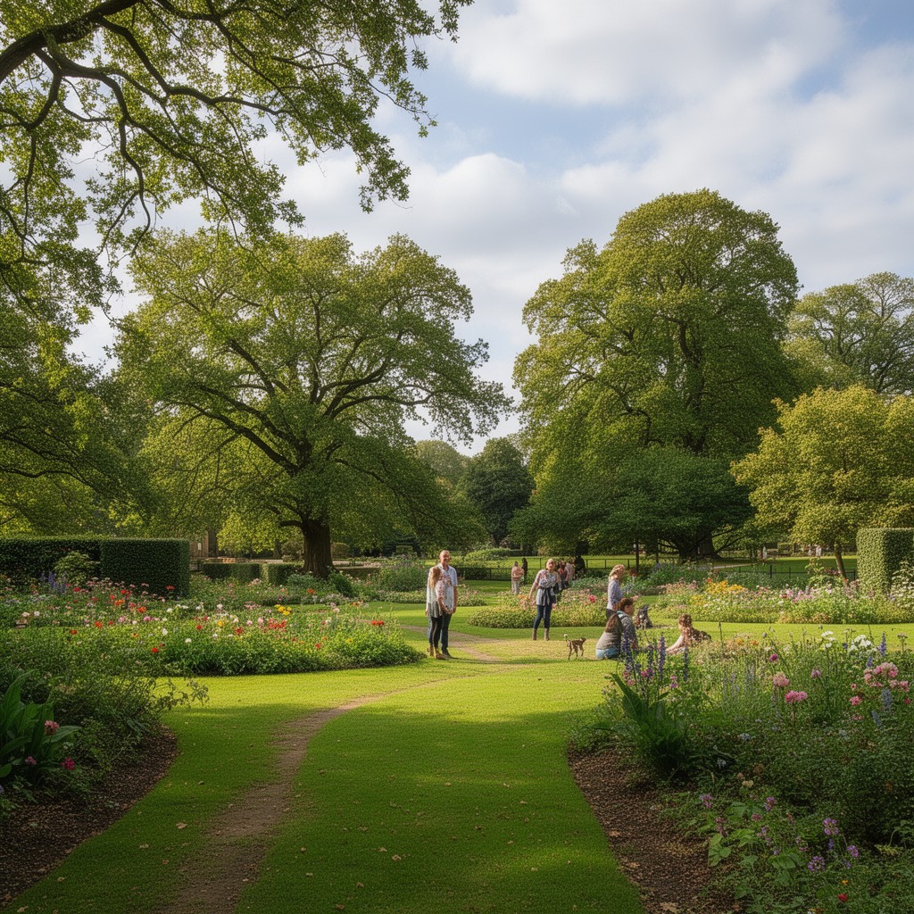 AI-generated illustration of Lincoln Arboretum