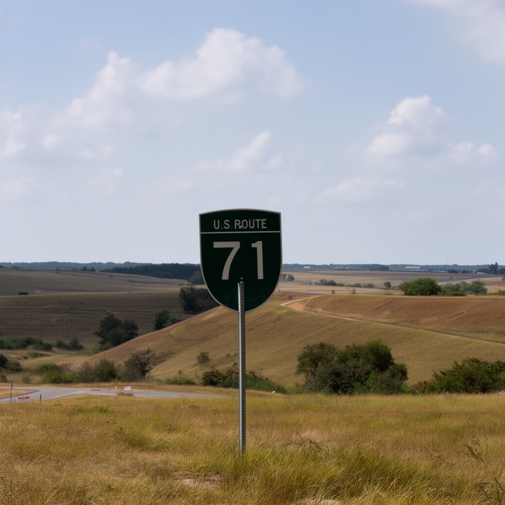 AI-generated illustration of U.S. Route 71