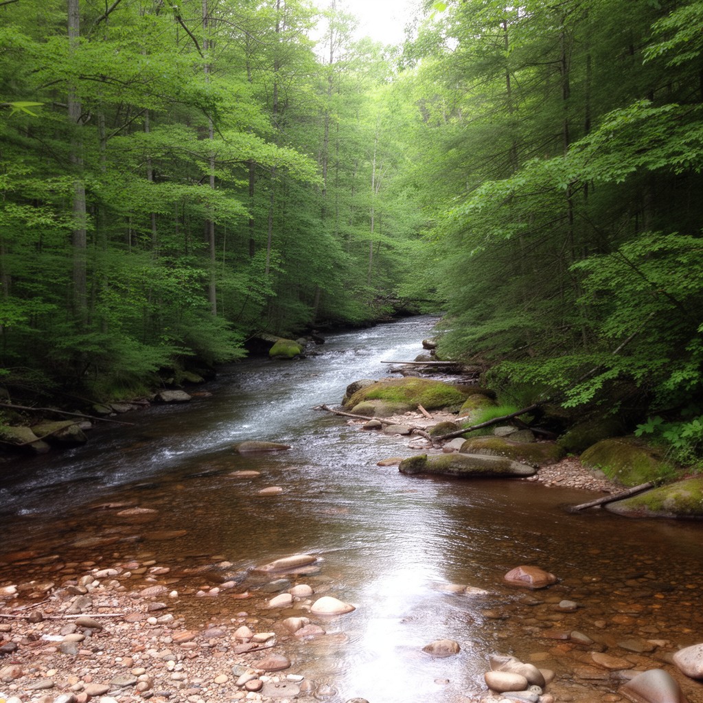 AI-generated illustration of West Canada Creek