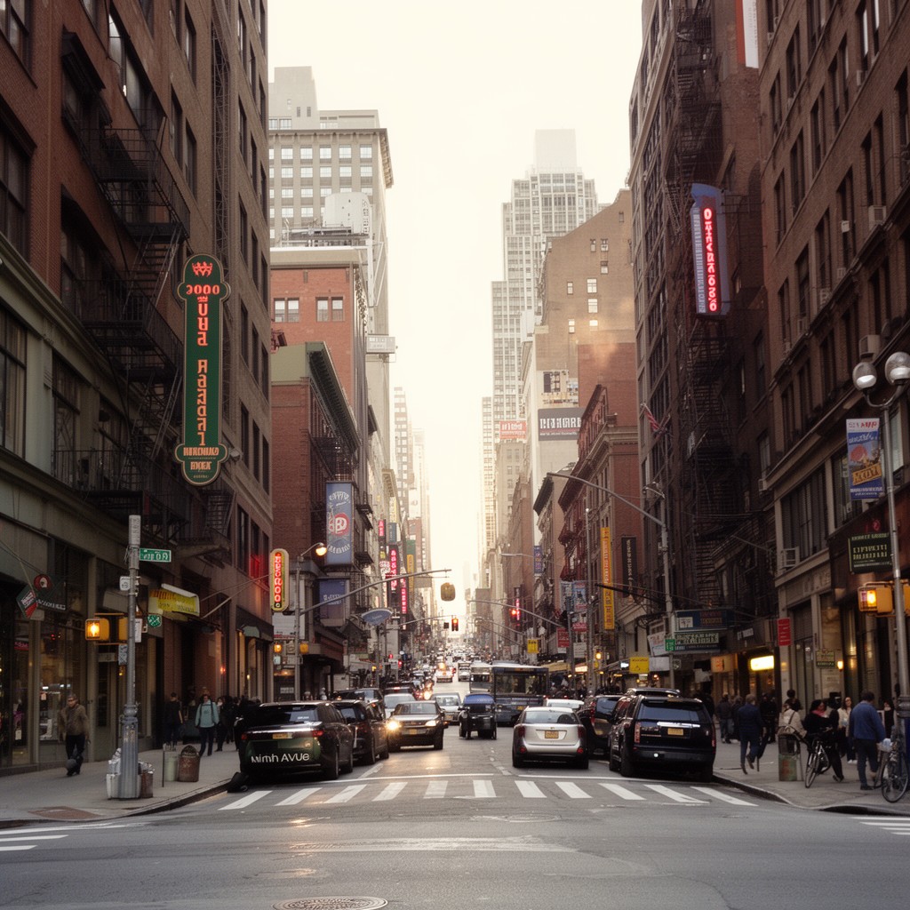 AI-generated illustration of Ninth Avenue