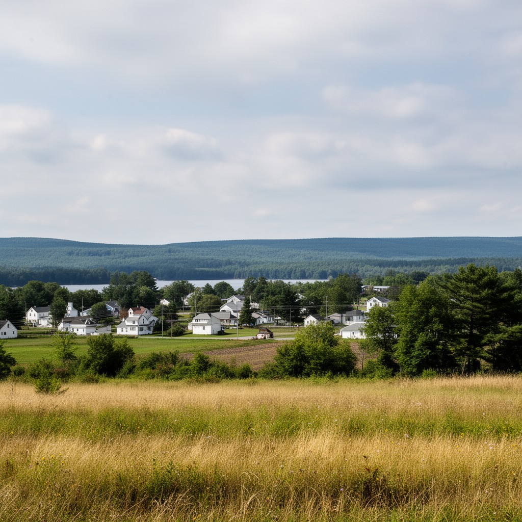 AI-generated illustration of Newburgh, Maine