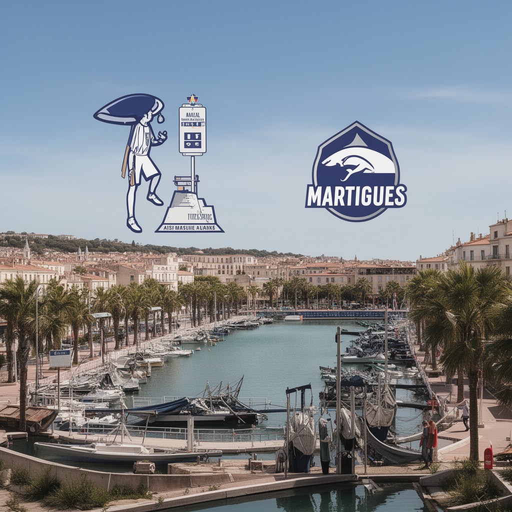 AI-generated illustration of Martigues