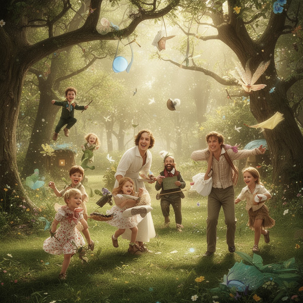 AI-generated illustration of Finding Neverland