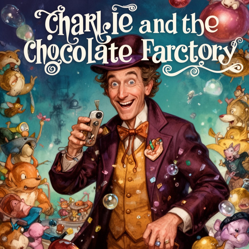 AI-generated illustration of Willy Wonka