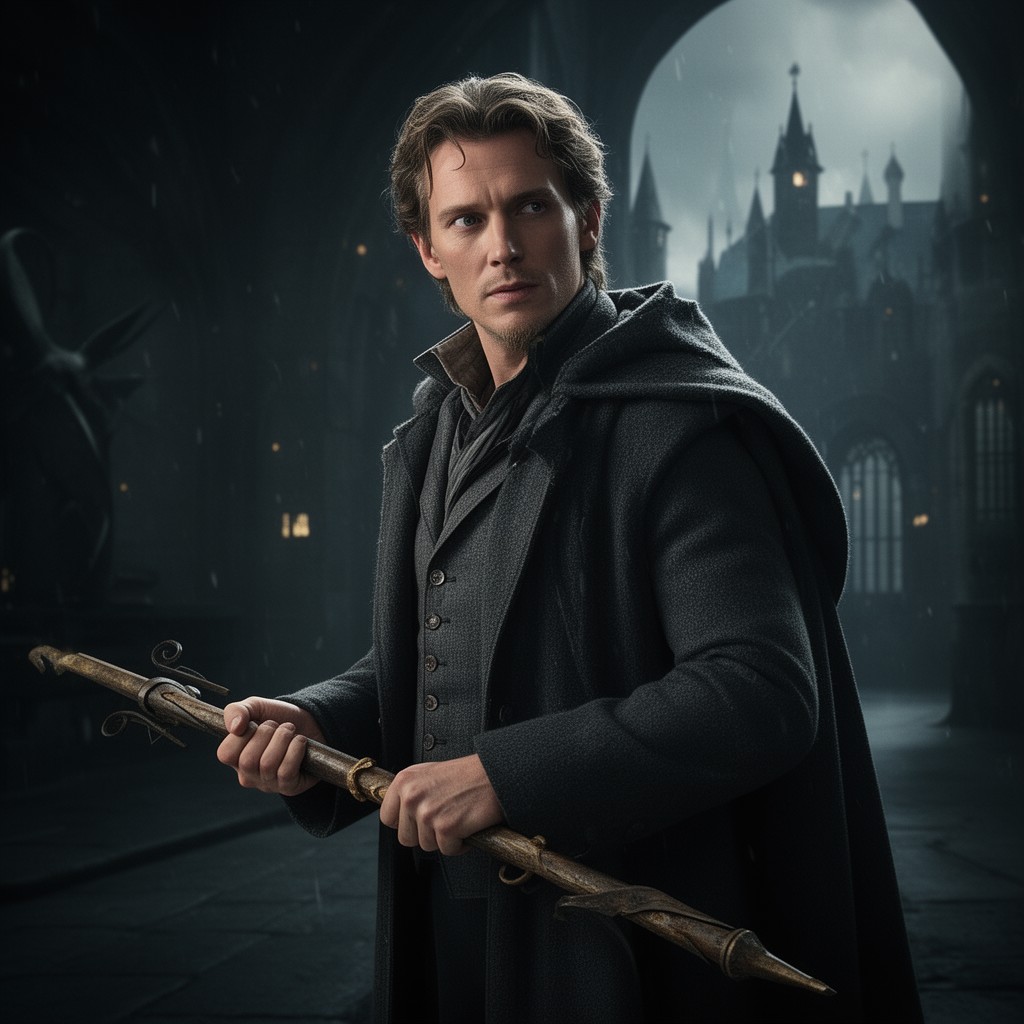 AI-generated illustration of Gellert Grindelwald