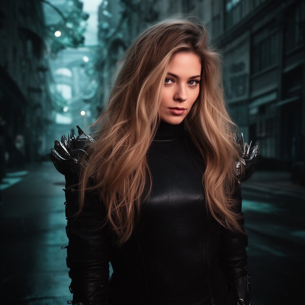 AI-generated illustration of Amber Heard