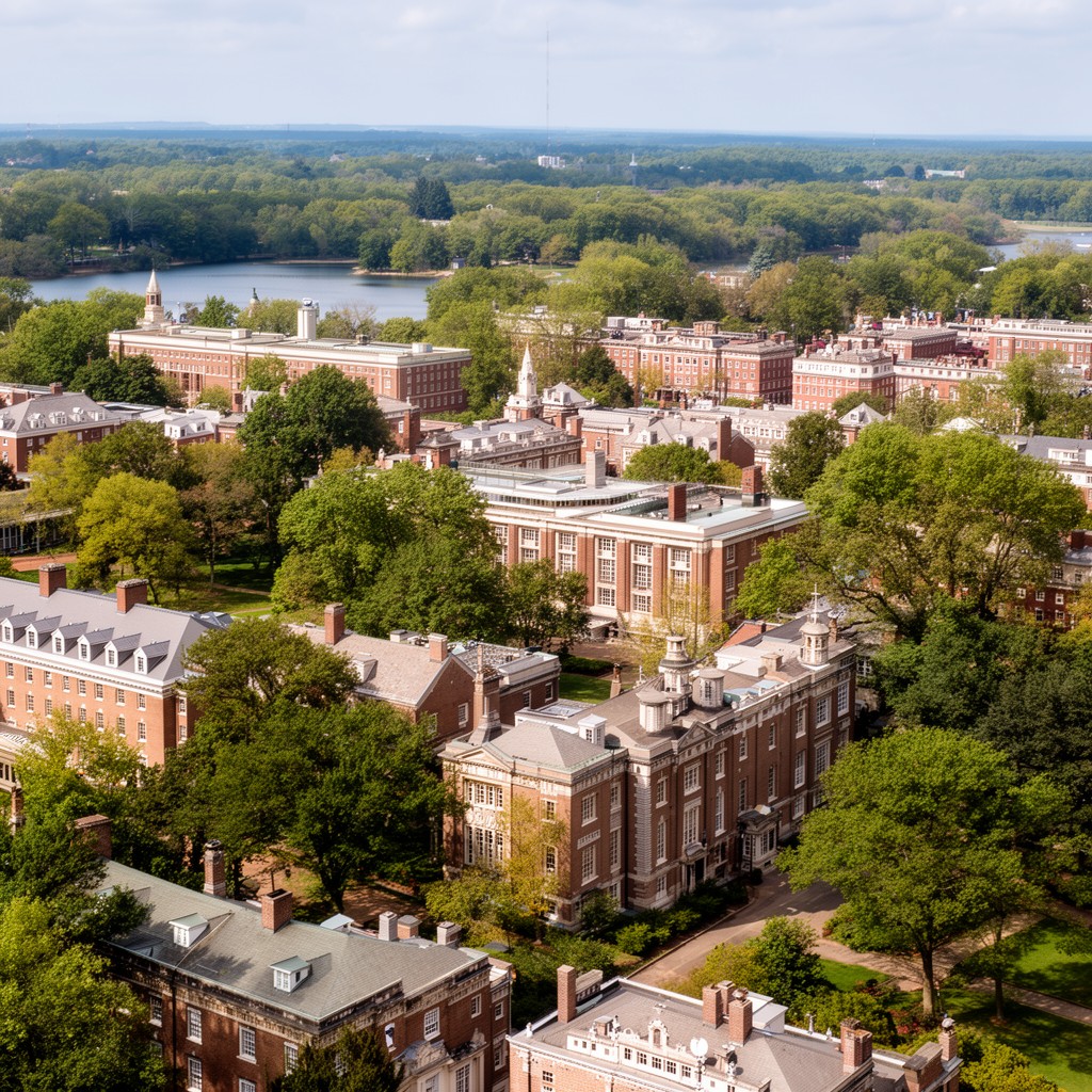 AI-generated illustration of Yale University campus