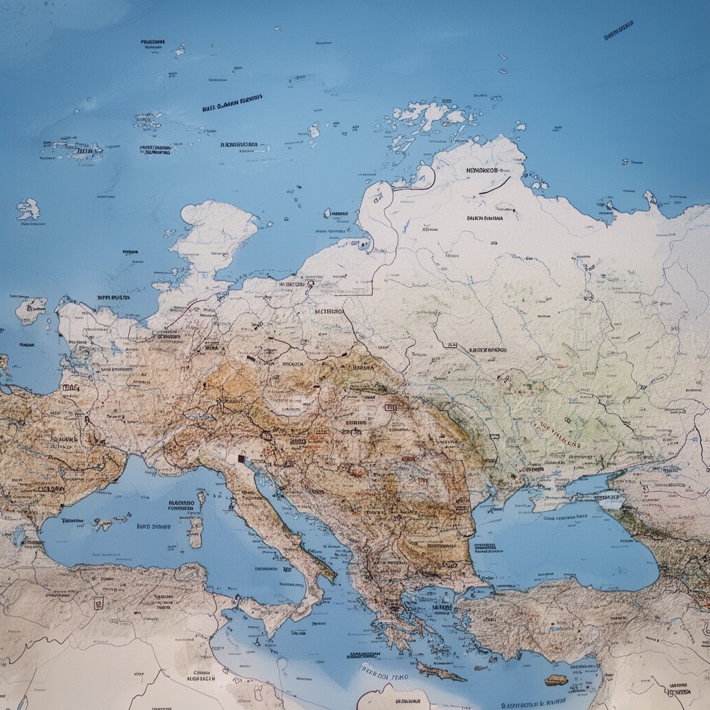 AI-generated illustration of European Russia
