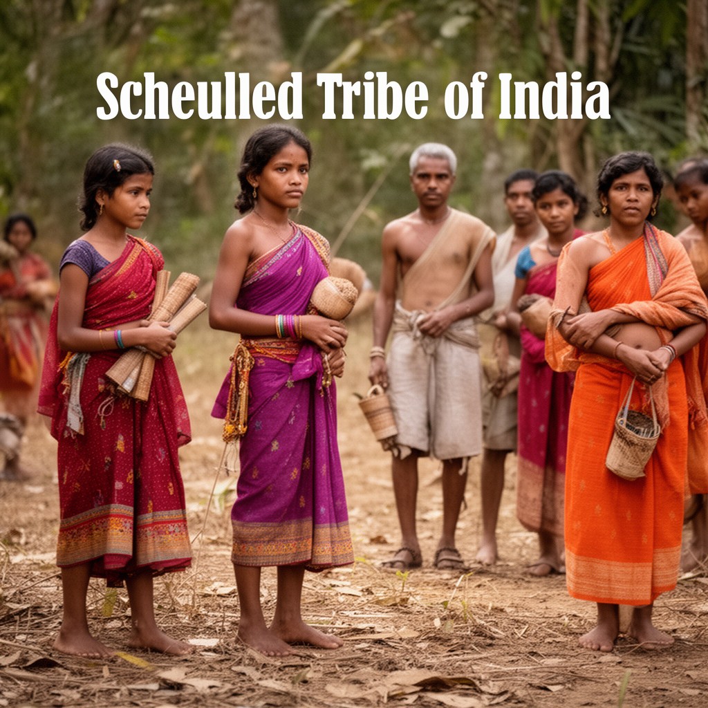 AI-generated illustration of Scheduled Tribe of India