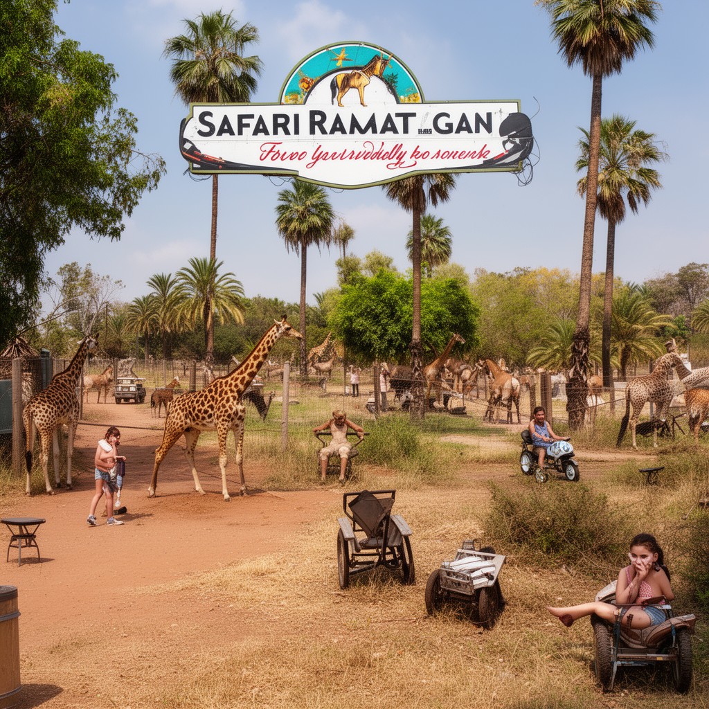 AI-generated illustration of Safari Ramat Gan